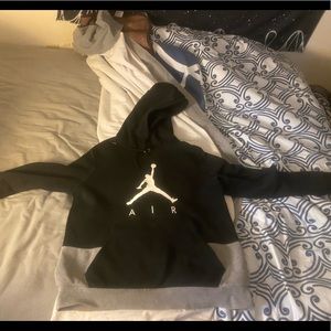 Air Jordan Retro Jumpan Black/Grey Hoodie